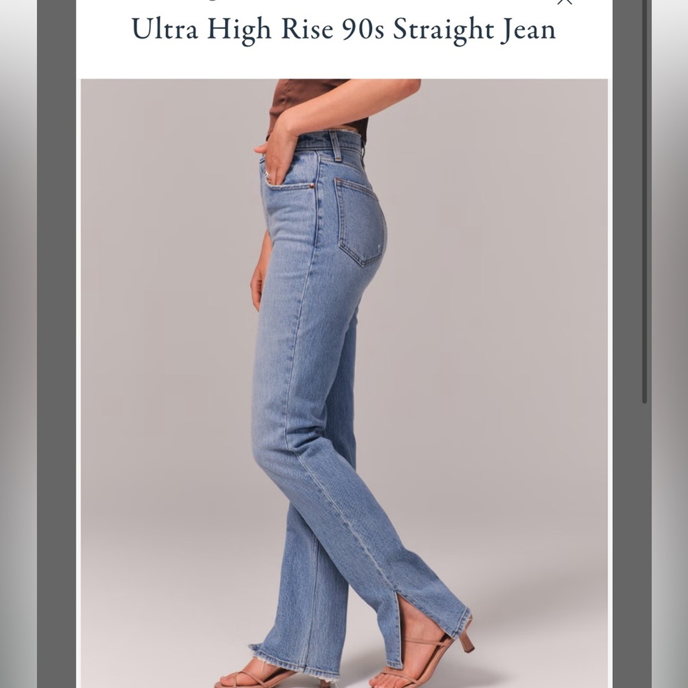 Abercrombie and Fitch Ultra High Rise 90’s Straight Jeans